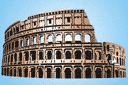 Szablony z punktami orientacyjnymi i budynkami - Koloseum