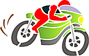 Szablony dla szkółek - mała hurtownia - Motocyklista 1. pakiet 4 szt.