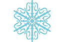 Szablony z motywami świątecznymi - Śnieżynka IIX