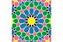 Szablony z motywami arabskimi - Ornament Alhambry 06b