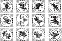 Szablony z horoskopami i znakami zodiaku - Znaki zodiaku 1