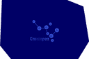 Szablony o kosmosie i gwiazdach - Gwiazdozbiór Kasjopei