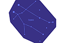 Szablony o kosmosie i gwiazdach - Gwiazdozbiór Gemini