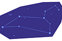 Szablony o kosmosie i gwiazdach - Gwiazdozbiór Leo