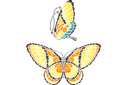Szablony z motylami i ważkami - Motyl i profil