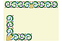 Szablony z celtyckimi wzorami  - Winorośl i miski (bordiur)