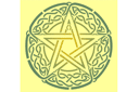 Szablony z celtyckimi wzorami  - Celtycki pentagram 94