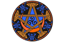 Szablony z celtyckimi wzorami  - Celtycki pentagram 95