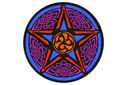 Szablony z celtyckimi wzorami  - Celtycki pentagram 96