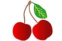 Szablony z owocami i jagodami - Wiśnia 1