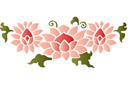 Szablony w stylu wschodnim - Chiński kwiatek 3