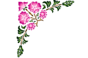 Szablony do rogów - Róg magnolii