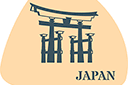 Szablony z punktami orientacyjnymi i budynkami - Japonia