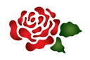 Szablony z ogrodem i dzikimi różami - Mała róża 35