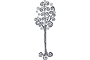 Szablony z abstrakcyjnymi wzorami - Drzewo spiralne 3