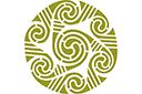 Okrągłe szablony - Koło celtyckie 127