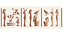 Szablony stylizowane na Egipt - Egipski bordiur 3