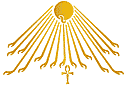 Szablony stylizowane na Egipt - Słońce Ateny
