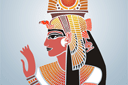Szablony stylizowane na Egipt - Kleopatra