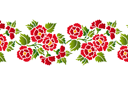 Szablony z kwiatami ogrodowymi i polnymi - Bukiet dekoracyjny 031b