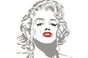 Szablony z historycznymi sztukami - Marilyn Monroe