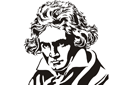 Szablony z historycznymi sztukami - Beethoven