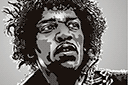 Szablony z historycznymi sztukami - Jimi Hendrix