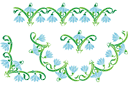 Zestawy szablonów w tym samym stylu - Zestaw z płatkami śniegu