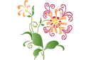 Szablony z kwiatami ogrodowymi i polnymi - Lilia 49
