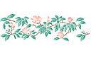 Szablony z kwiatami ogrodowymi i polnymi - Magnolia