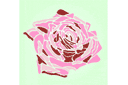 Szablony z kwiatami ogrodowymi i polnymi - Róża