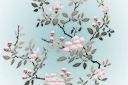 Szablony z kwiatami ogrodowymi i polnymi - Kwitnąca magnolia