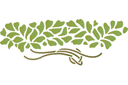Szablony z liśćmi i gałęziami - Zielony motyw