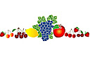 Szablony z owocami i jagodami - Owoce 1