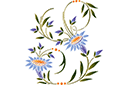 Szablony z kwiatami ogrodowymi i polnymi - Kwiaty dzwonka motyw 93