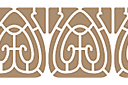 Szablony stylów Art Nouveau i Art Deco - Bordiur w stylu secesyjnym 019
