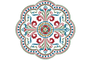 Okrągłe szablony - Medalion średniowieczny 1