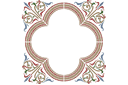 Okrągłe szablony - Medalion średniowieczny 2