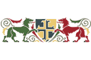 Szablony w stylu średniowiecznym - Wzór heraldyczny 1