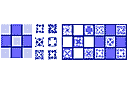 Szablony z kwadratowymi wzorami - Kafelki i wzory