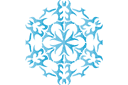 Szablony z motywami świątecznymi - Śnieżynka XXII