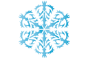 Szablony z motywami świątecznymi - Śnieżynka XXIV
