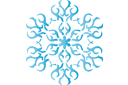 Szablony z motywami świątecznymi - Śnieżynka XXV