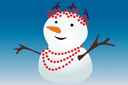 Szablony z motywami świątecznymi - Śnieżynka