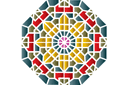 Okrągłe szablony - Orientalna mozaika