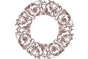 Szablony z klasycznymi wzorami - Krąg klasyczny 14