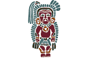 Szablony starożytnej Ameryki - Kapłan Majów