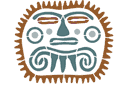 Szablony starożytnej Ameryki - Maska inków