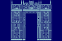 Szablony z wzorami koronek - Duża brama