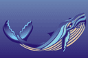 Szablony z fokusami - Niebieski wieloryb